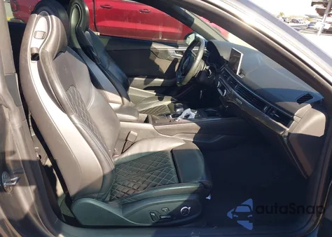 2018 Audi S5 3.0T Premium Plus z USA, uszkodzony, nr VIN WAUP4AF55JA062708